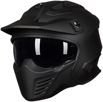 ILM movable chin guard helmet