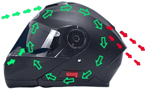 yema ym 926 helmet 360 degree ventilation