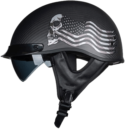 VCOROS carbon fiber low profile Motorcycle Helmet