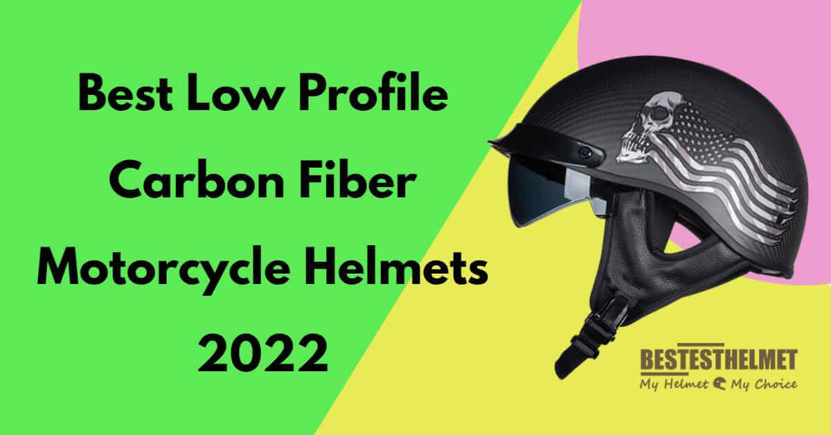 low profile carbon fiber motorcycle helmets