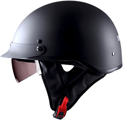 1storm motorcycle half helmets with retractable visor