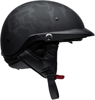 Bell pit boss motorcycle half helmets with retractable visor