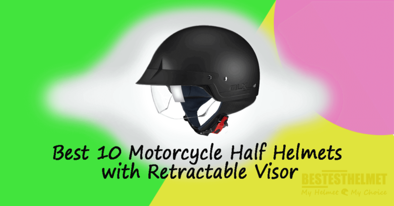 motorcycle half helmets with retractable visor