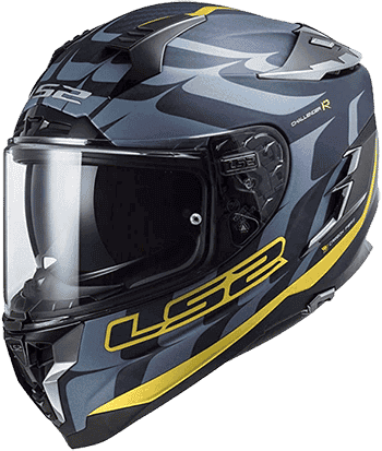 ultra low profile full face motorcycle helmets LS2 challenger carbon