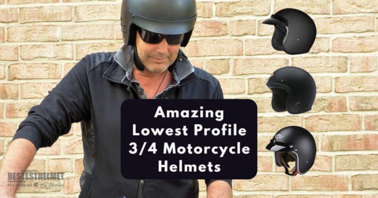 lowest profile 3 4 motorcycle helmet