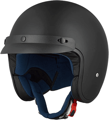 lowest profile 3 4 motorcycle helmet ILM 207 Retro Style