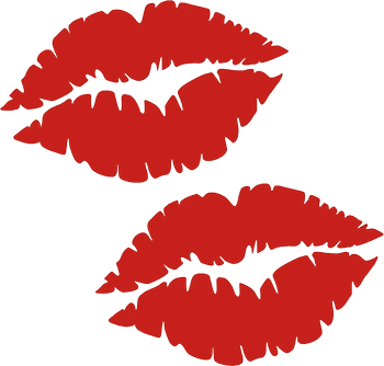 CUSHYSTORE lips kiss motorcycle helmet decals for ladies