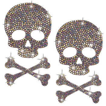 OIIKI skull and bones decals for ladies