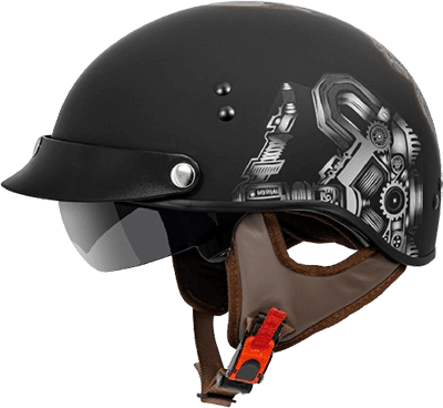 VCAN Cruiser no mushroom half helmet
