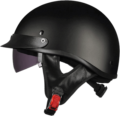 ILM ball cap half motorcycle helmet dot approved